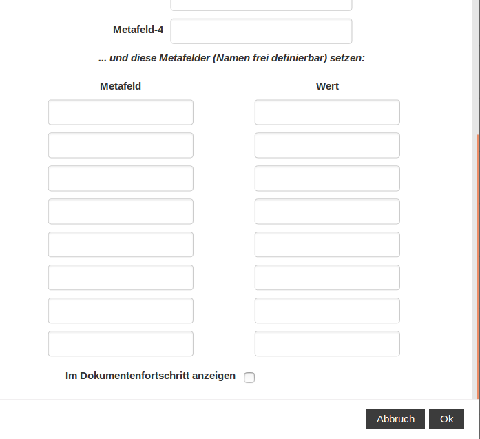 Konfiguration des Plug-ins "Kopie erstellen"