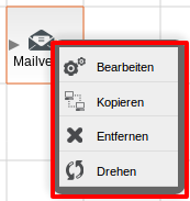 Untermenü eines Plug-ins