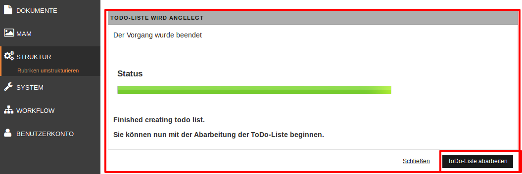 ToDo list