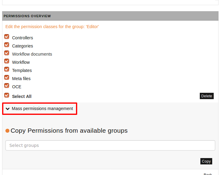 Permissions