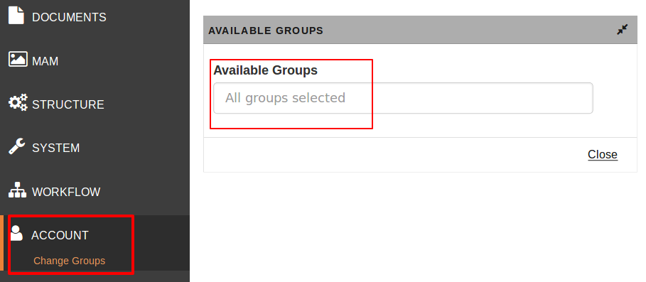 change groups